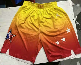 Mens 2023 All Star Orange Game Swingman Hot Press Shorts->nba shorts->NBA Jersey